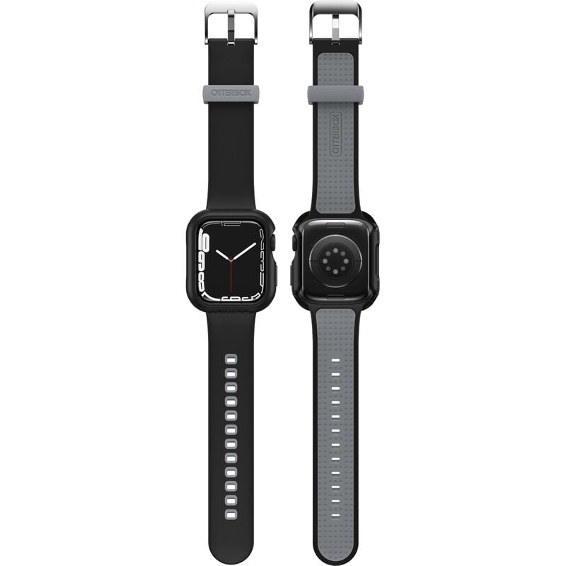 Black Apple Watch Bumper | Case + Band for Series 7/8 41mm