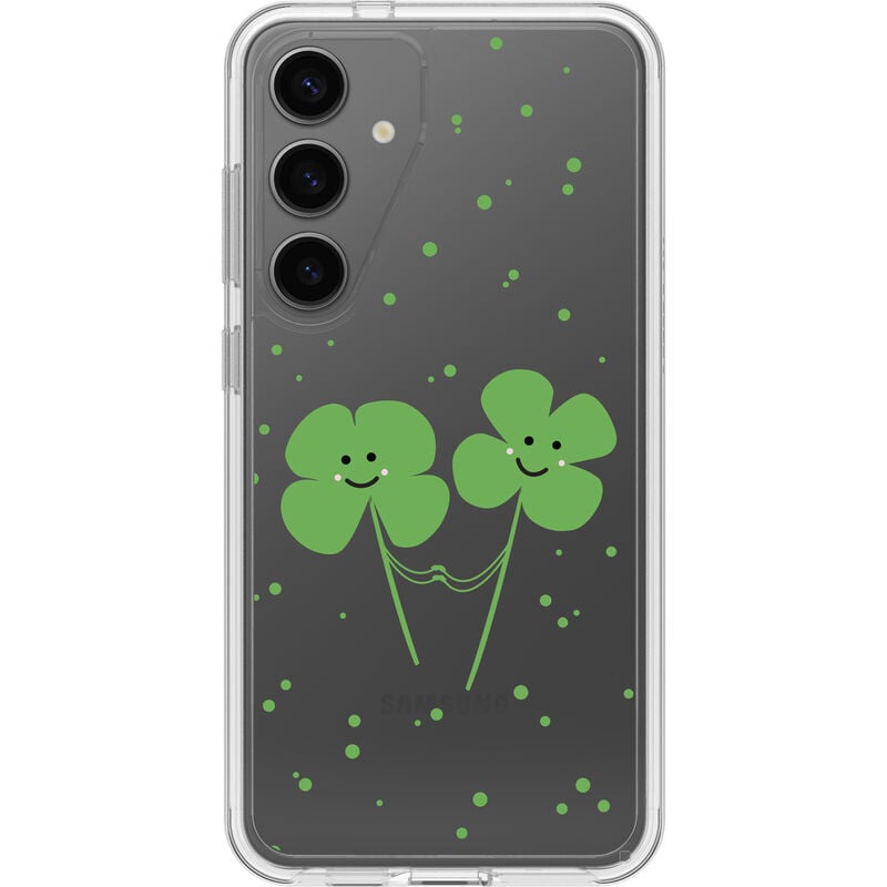 product image 1 - Galaxy S24+ Case Symmetry Series Clear Clovers