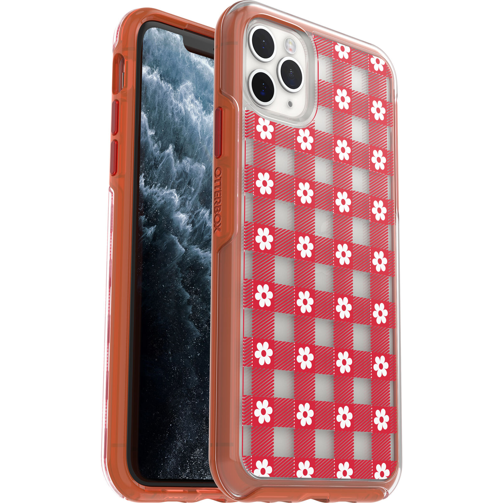 Red iPhone 11 Pro Max Clear Case | OtterBox Symmetry Clear