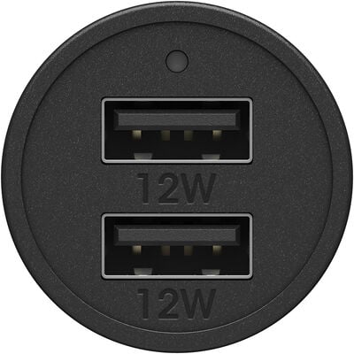 USB-A Dual Port Car Charger - 24W