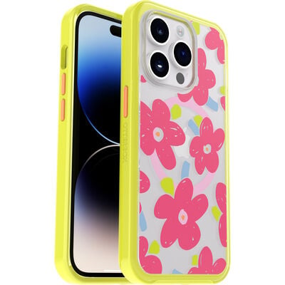 iPhone 14 Pro Symmetry Series Clear Case for MagSafe Fluttering Flora