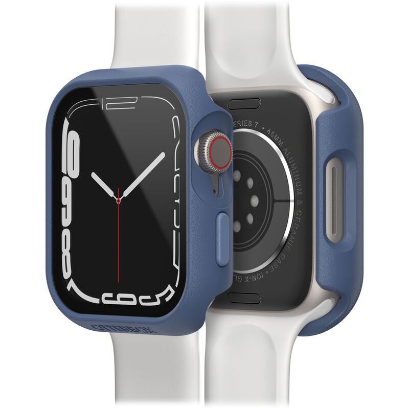 Blue Apple Watch Series 8/7 45mm Case With Screen Protector