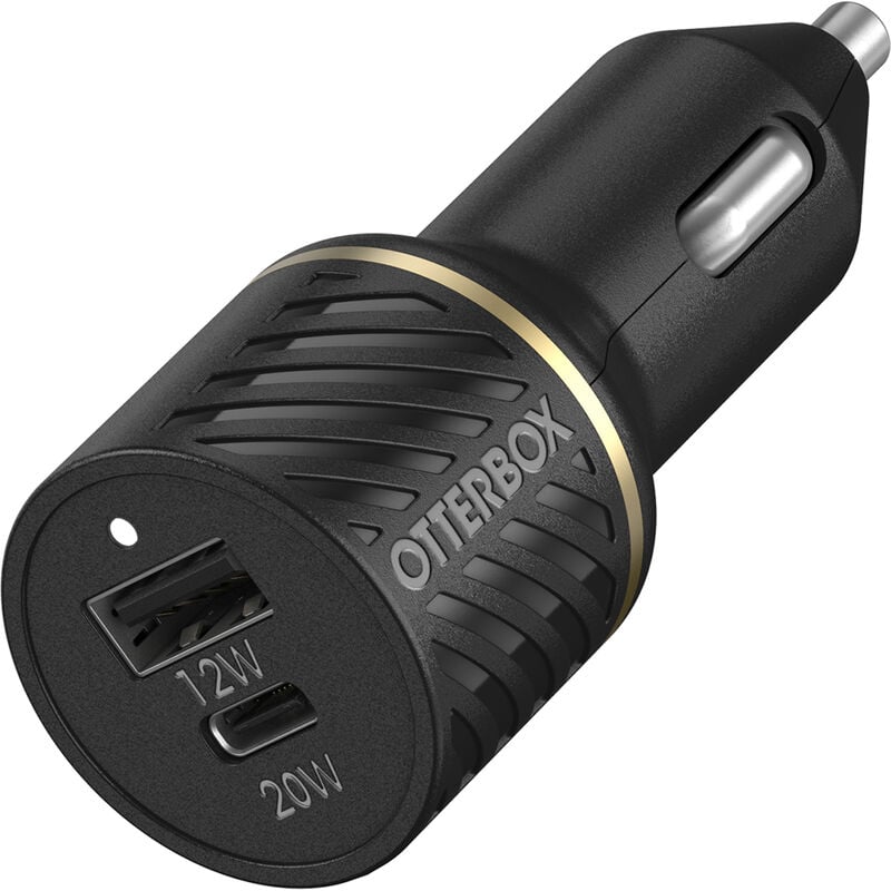 product image 1 - USB-C + USB-A Dual Port 32W Car Charger Premium Charger