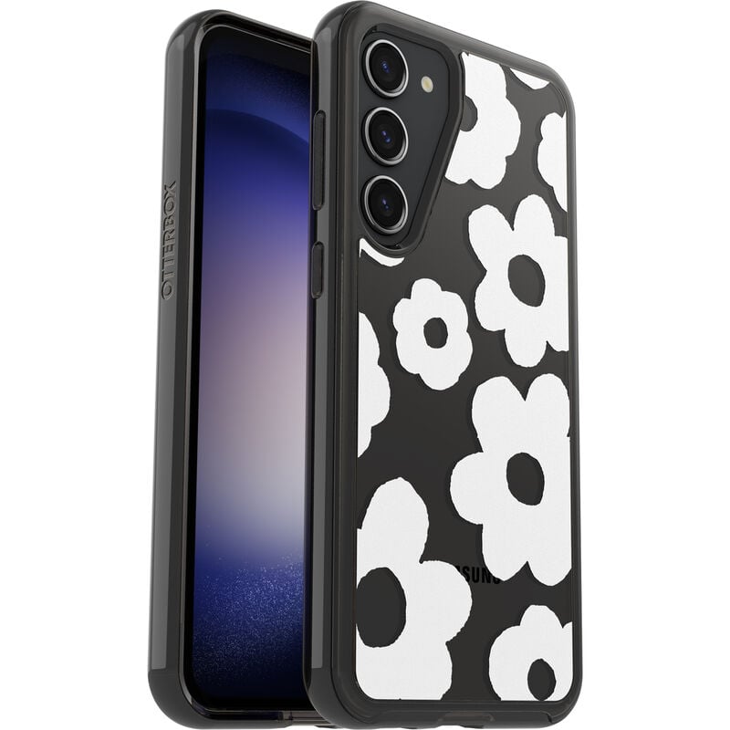 product image 1 - Galaxy S23+ Case Symmetry Series Clear Black + White Collection