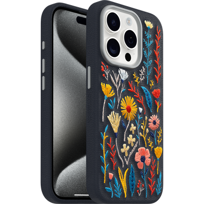 iPhone 15 Pro Symmetry Series Cactus Leather Embroidery Case