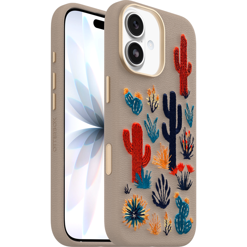 product image 1 - iPhone 17 Case Symmetry Series Cactus Leather Embroidery