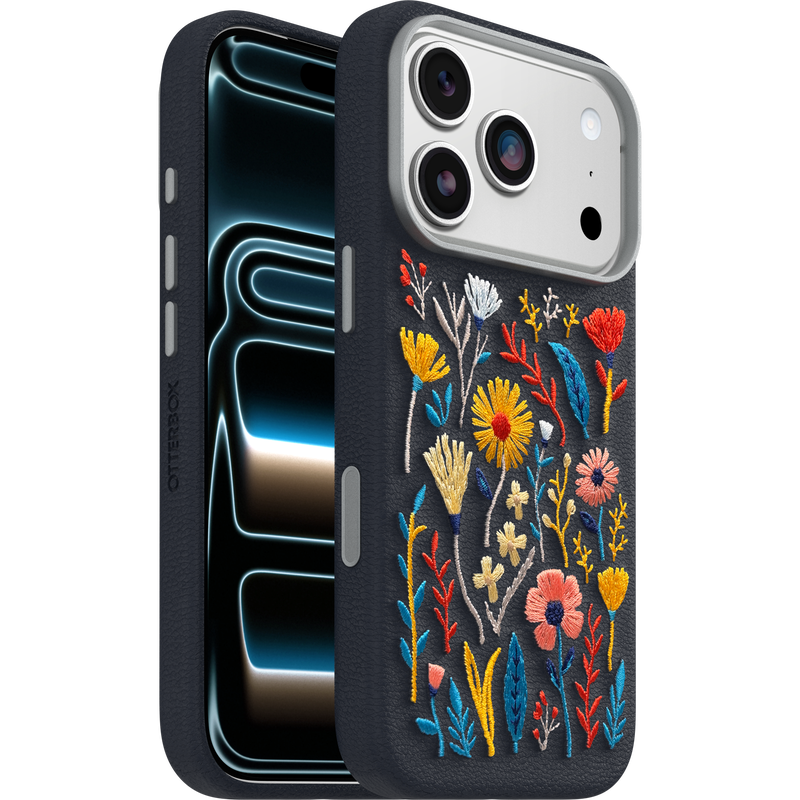 product image 1 - iPhone 17 Pro Case Symmetry Series Cactus Leather Embroidery