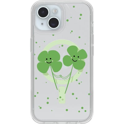 iPhone 15, iPhone 14 and iPhone 13 Symmetry Series Clear for MagSafe Clovers Case