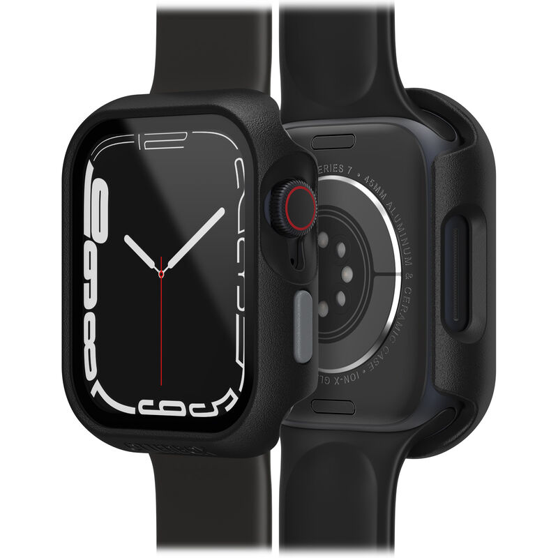 Black Apple Watch Series 8/7 45MM Case With Screen Protector