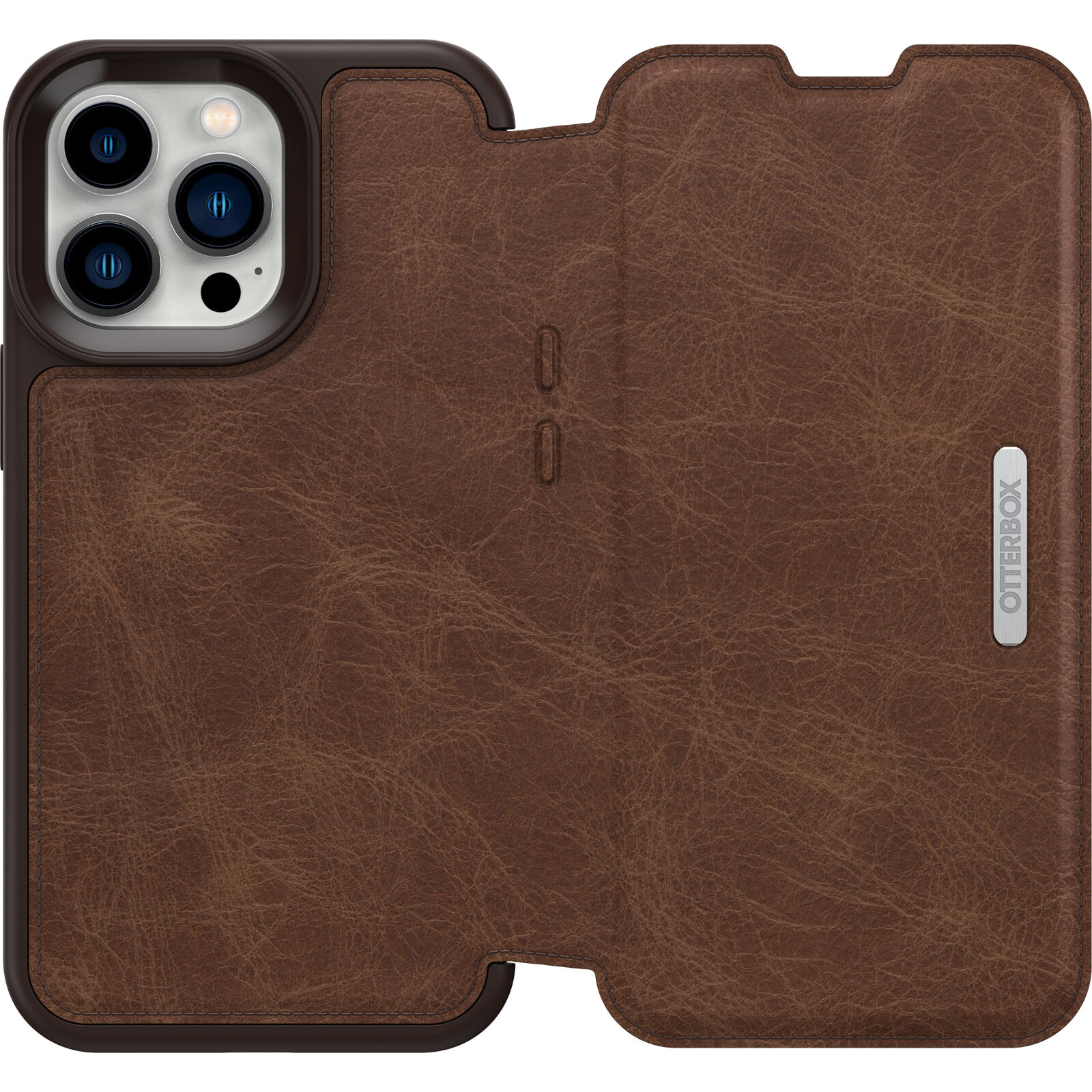 Brown iPhone 13 Pro Wallet Case | OtterBox Strada Series