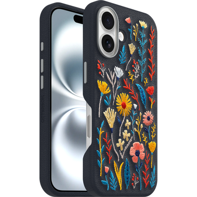 iPhone 16 Symmetry Series Cactus Leather Embroidery Case
