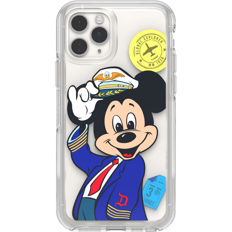 product image 1 - iPhone 11 Pro and iPhone X/Xs Case Symmetry Series Clear Pilot Mickey Collection