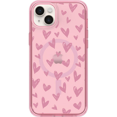 iPhone 14 Plus Symmetry Series Case for MagSafe Doodle Hearts