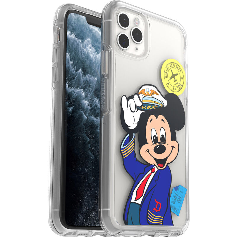 product image 3 - iPhone 11 Pro Max and iPhone Xs Max Case Symmetry Series Clear Pilot Mickey Collection