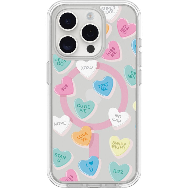 product image 1 - iPhone 15 Pro Case Symmetry Series for MagSafe Candy Hearts