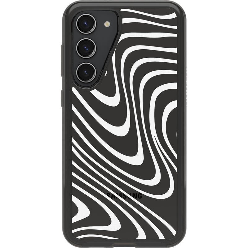 product image 2 - Galaxy S23+ Case Symmetry Series Clear Black + White Collection