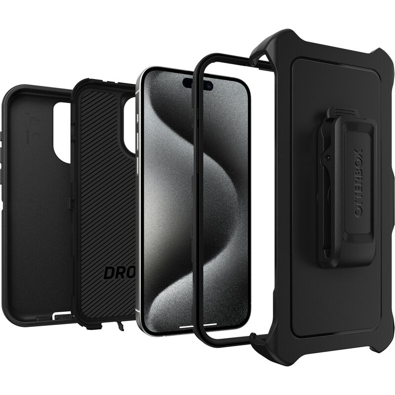 For iPhone 15 Pro / 15 Pro Max / Defender Camo Case W/(Belt Clip Fits  Otterbox)