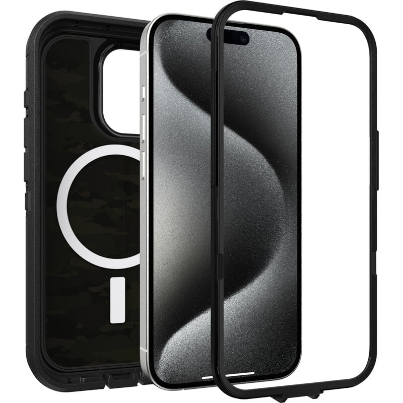 product image 3 - iPhone 15 Pro Case Defender Series XT Clear for MagSafe