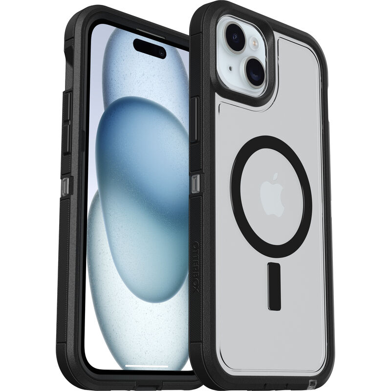 OtterBox Defender Series XT Clear for MagSafe Dark Side (Clear / Black) iPhone 15 Plus and iPhone 14 Plus Case 77-93289