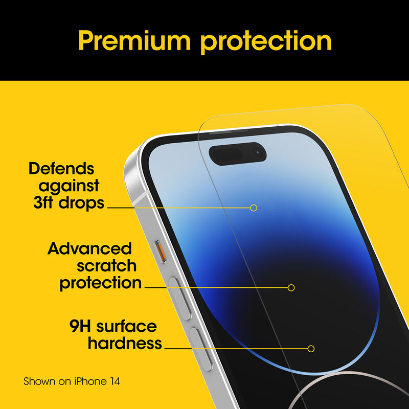 iPhone tempered glass screen protector