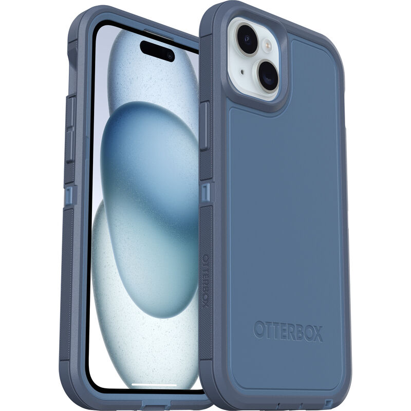 OtterBox iPhone 15 Plus and iPhone 14 Plus Defender Series XT Case for MagSafe Baby Blue Jeans