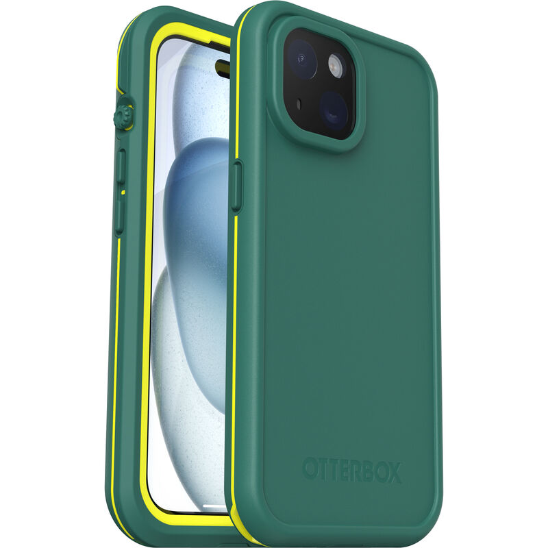 Green Waterproof iPhone 15 Case