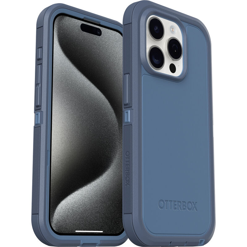 Blue MagSafe iPhone 15 Pro case