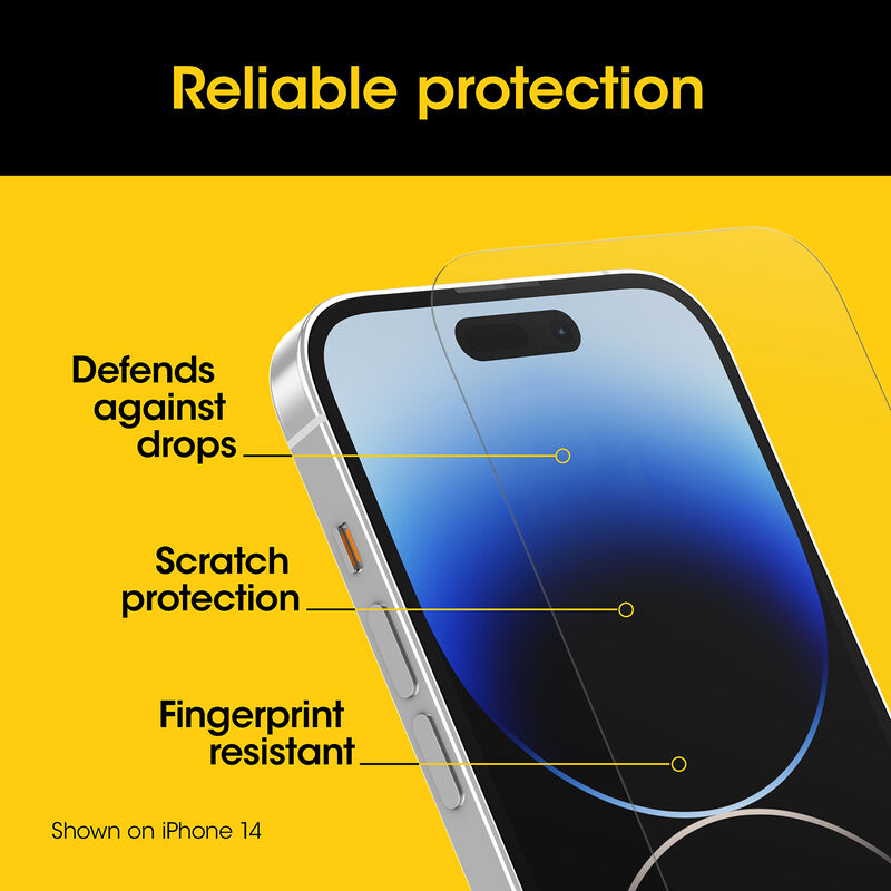 OtterBox Amplify Glass Glare Guard for iPhone 15 Pro - Apple