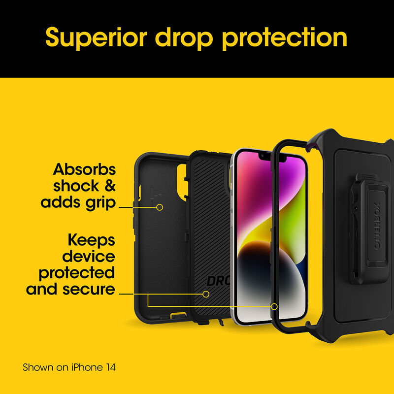 Black Durable iPhone 15 Plus Case