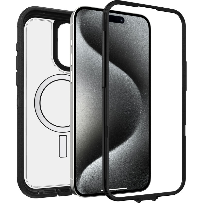 Black Clear MagSafe iPhone 15 Pro Max case