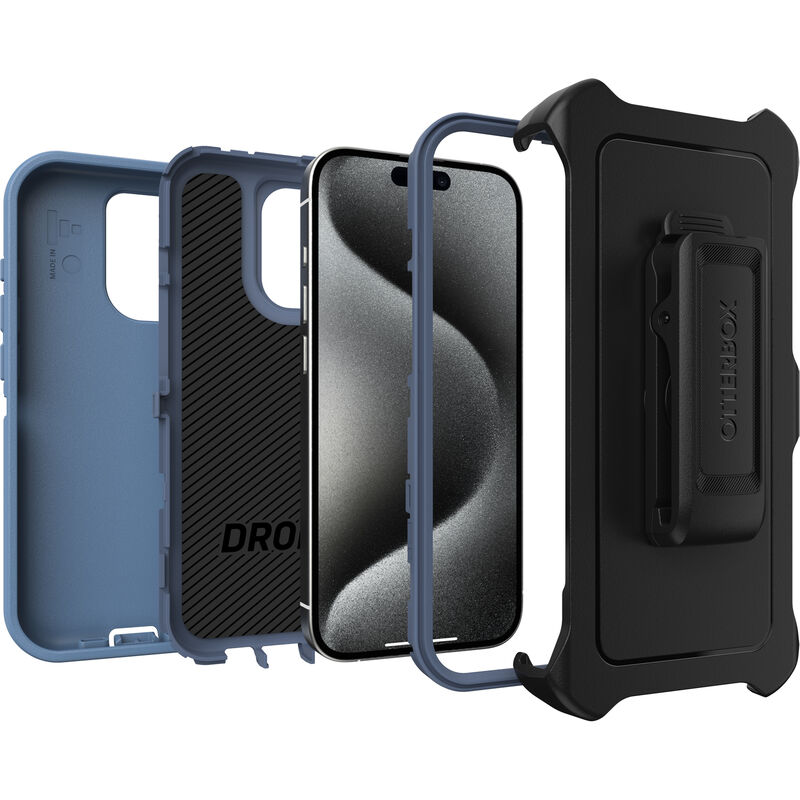  OtterBox iPhone 13 (ONLY) Defender Series Case - BLACK, rugged  & durable, with port protection, includes holster clip kickstand : Cell  Phones & Accessories