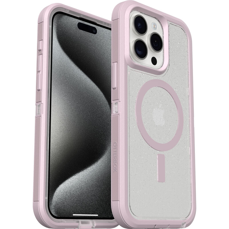 OtterBox - Defender Pro XT Clear MagSafe Case for Apple iPhone 15 Pro Max - Starry Mountain