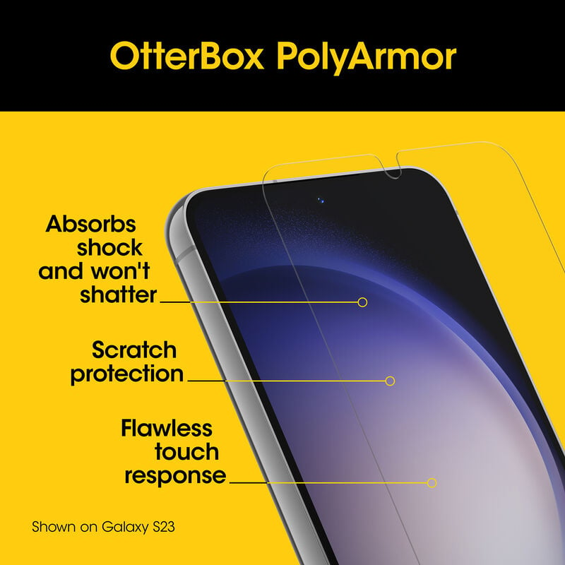 product image 4 - Galaxy S24 Screen Protector OtterBox PolyArmor