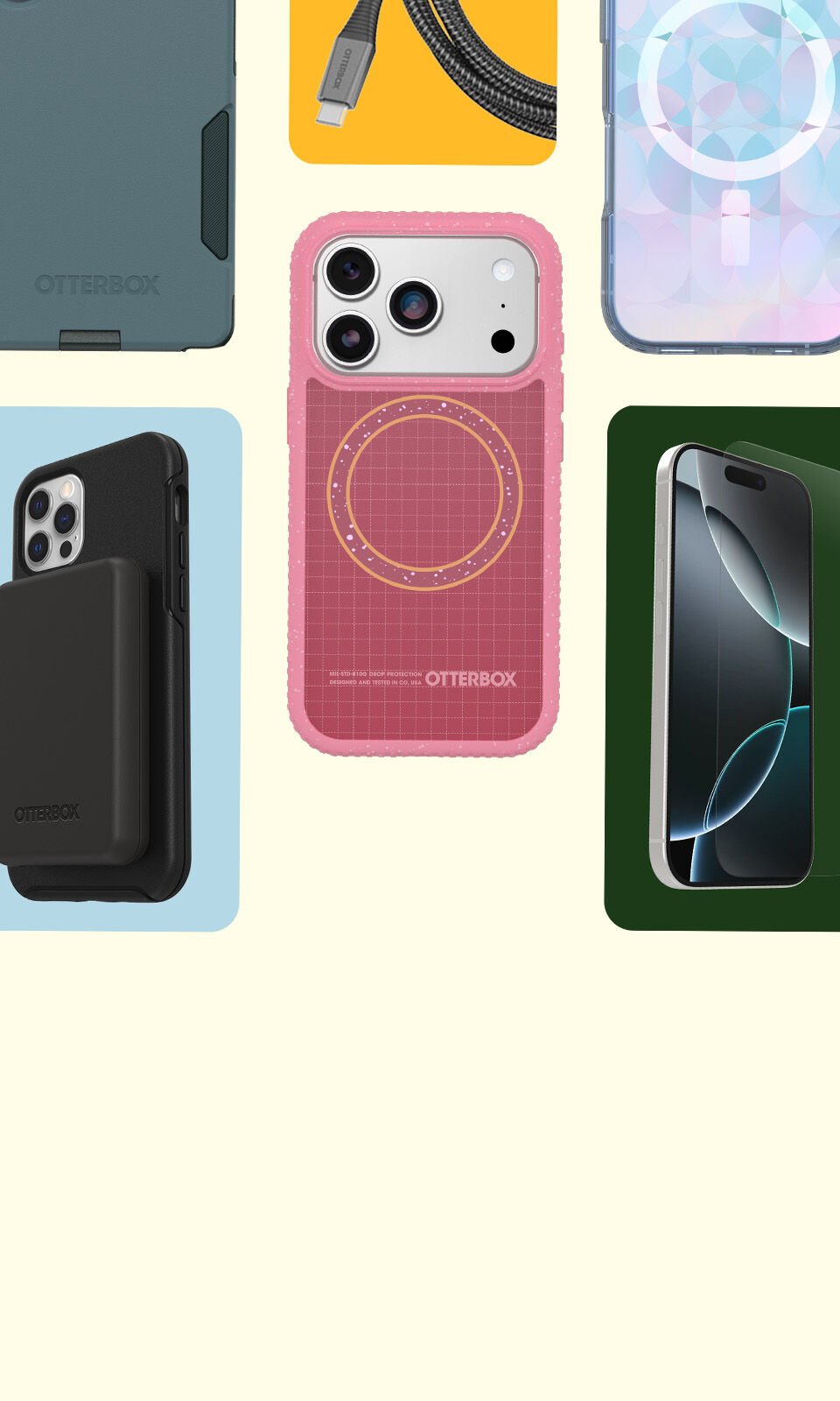 clear iPhone case attaching to MagSafe wireless charging stand