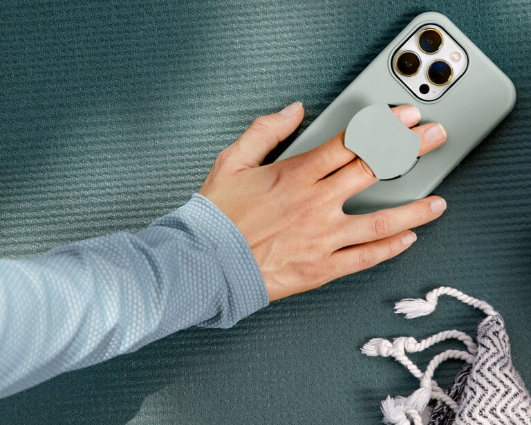 Light blue OtterGrip case | OtterBox