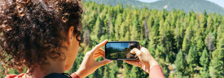 Taking a photo in nature | OtterBox
