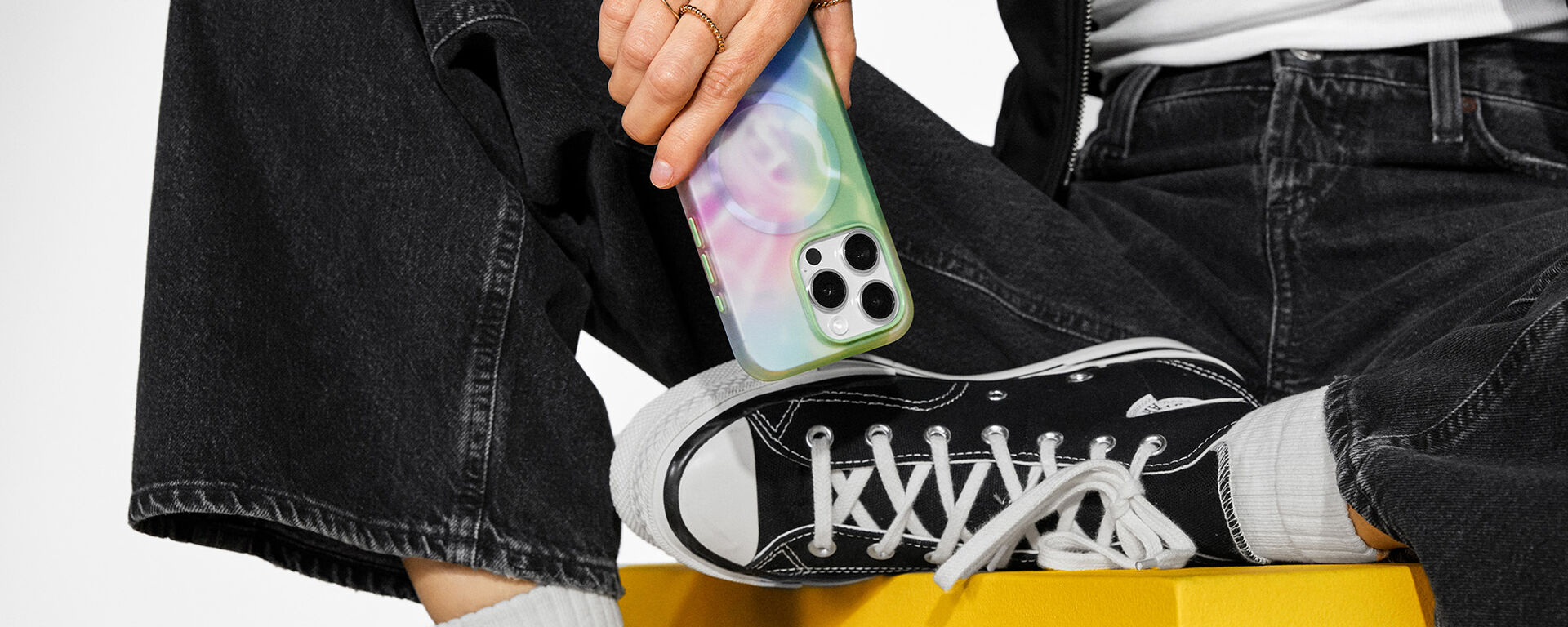 woman-holding-tie-dye-iphone-case