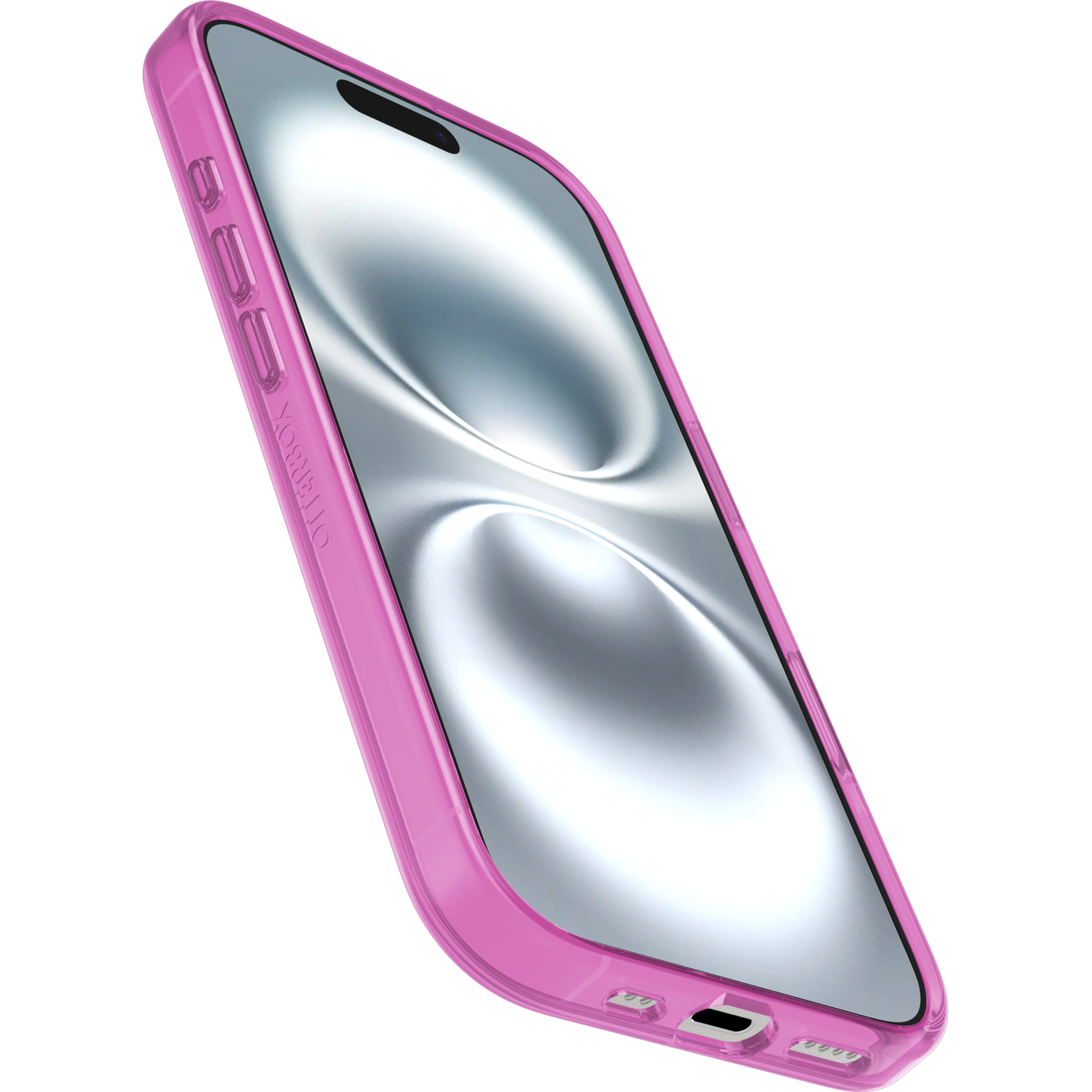 Pink luxury Clear iPhone 16 Case | OtterBox Lumen Series