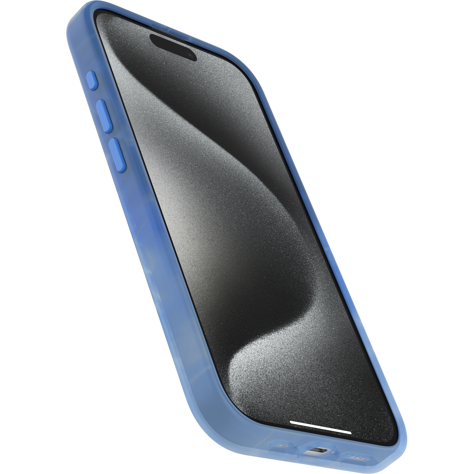 Blue slim iPhone 15 Pro Case with Original Art | Figura Series