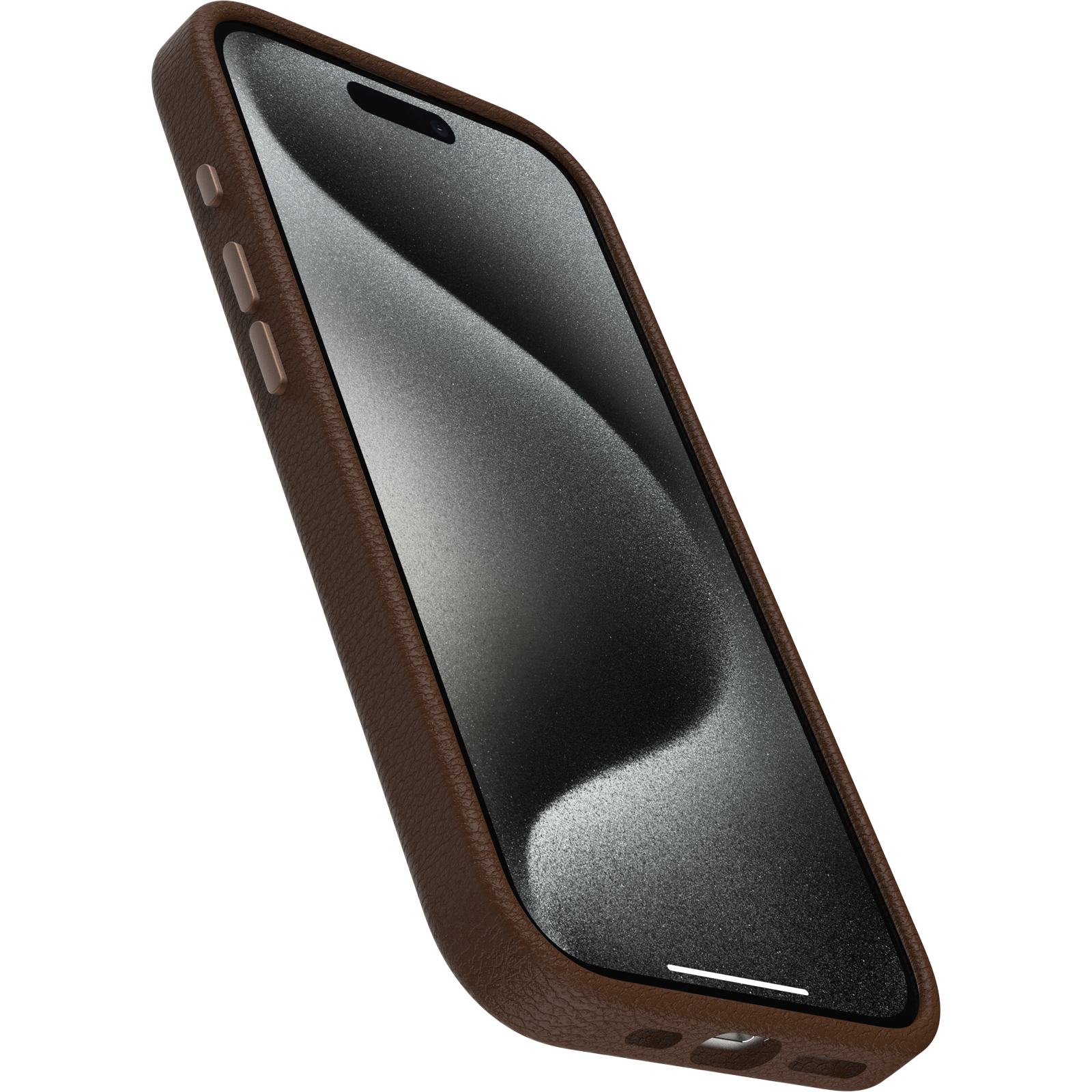 Brown Leather iPhone 15 Pro Case | OtterBox Cactus Leather
