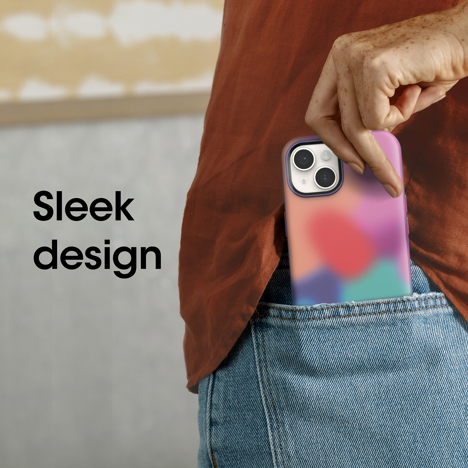 Tie Dye trendy iPhone 14 Pro case