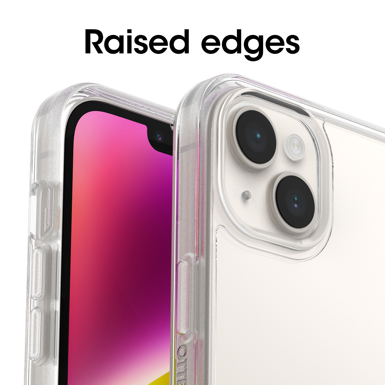 OtterBox Funda para iPhone 14 Plus Symmetry Series+ - Transparente, ultra  elegante, se ajusta a MagSafe, bordes elevados para proteger la cámara y la